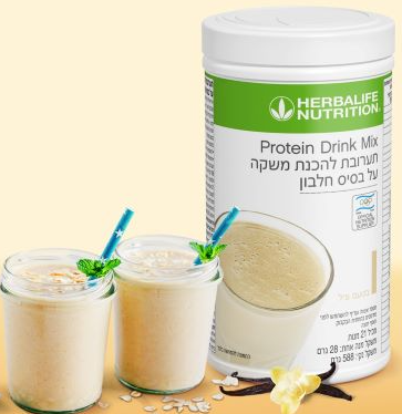 אבקה להכנת משקה על בסיס חלבון – Protein Drink Mix